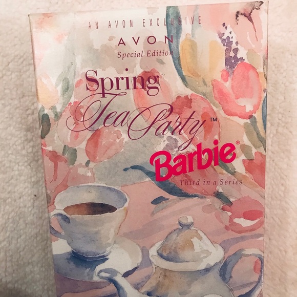 1997 NIB Avon Spring Tea Party Barbie Doll - Picture 5 of 7